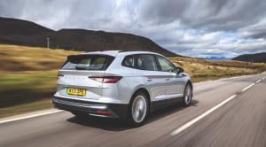 Skoda Enyaq from rear